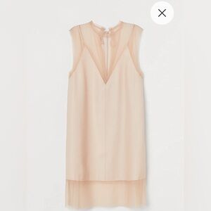 H&M Studio Mesh-detail Mini Dress